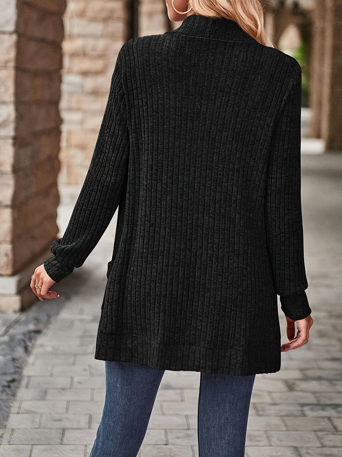 Chemisier ample décontracté à manches longues pour femme, couleur unie, poche, empiècement, coupe décontractée, 10 couleurs, S-XXL, printemps/automne, tenue quotidienne