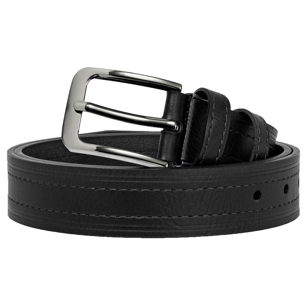 Coffret cadeau de 3 ceintures en cuir pour homme, 3,2 cm, ajustables, style classique pour pantalon habillé ou jean, cadeau idéal pour Noël ou Thanksgiving