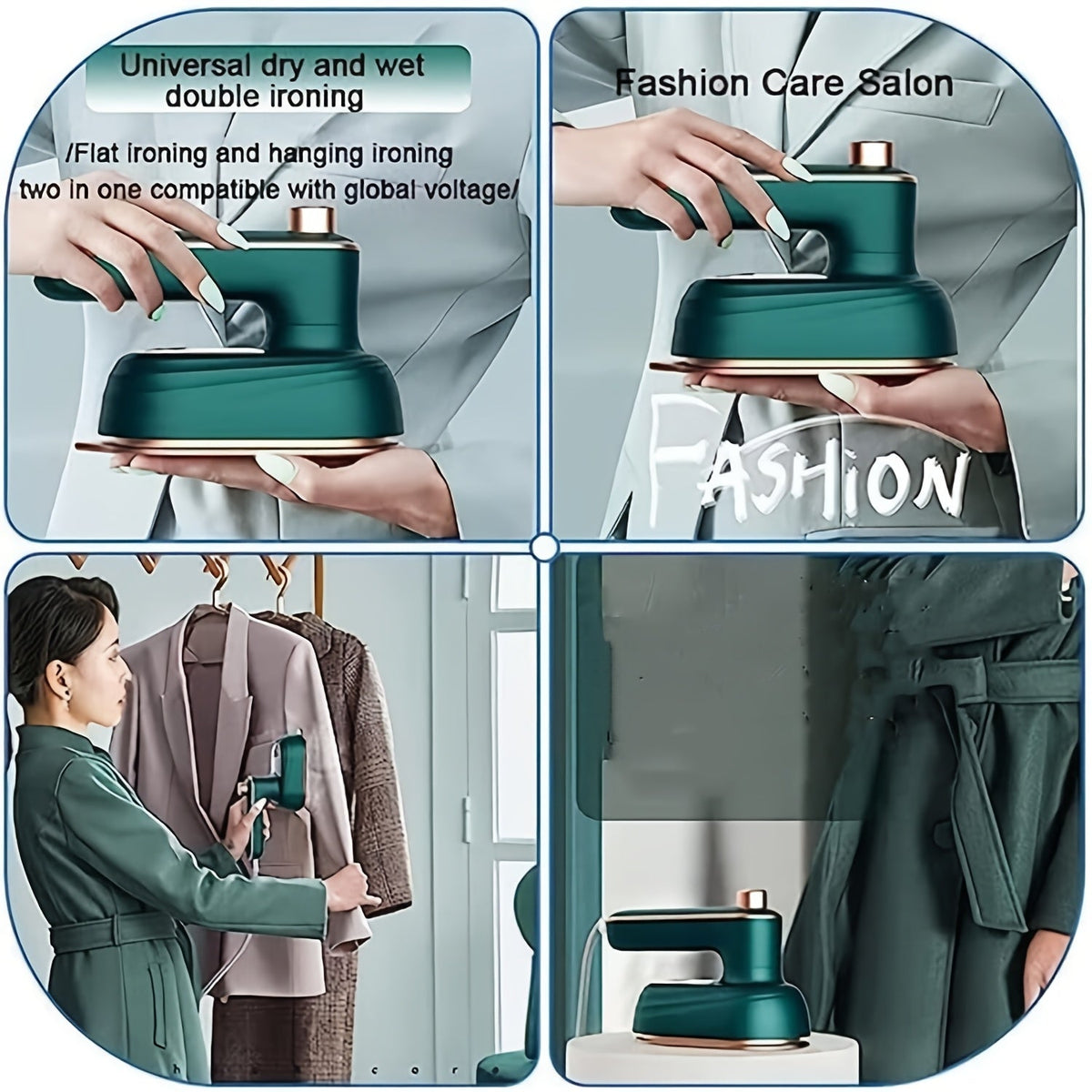 Mini défroisseur vapeur portable pour vêtements – Défroisseur à main à chauffe rapide pour le voyage, les dortoirs et la maison, fer à vapeur compact pour tous tissus, léger et facile à utiliser