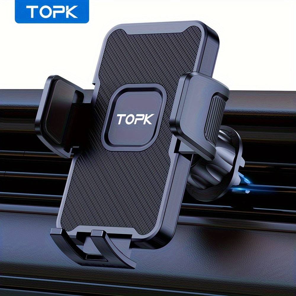 Support téléphone voiture pour tableau de bord et grille d'aération | Ajustable à 360°, forte adhérence, grande stabilité – Compatibilité universelle pour tous smartphones, iPhone, Samsung, Android – Style A, B et fixation aération