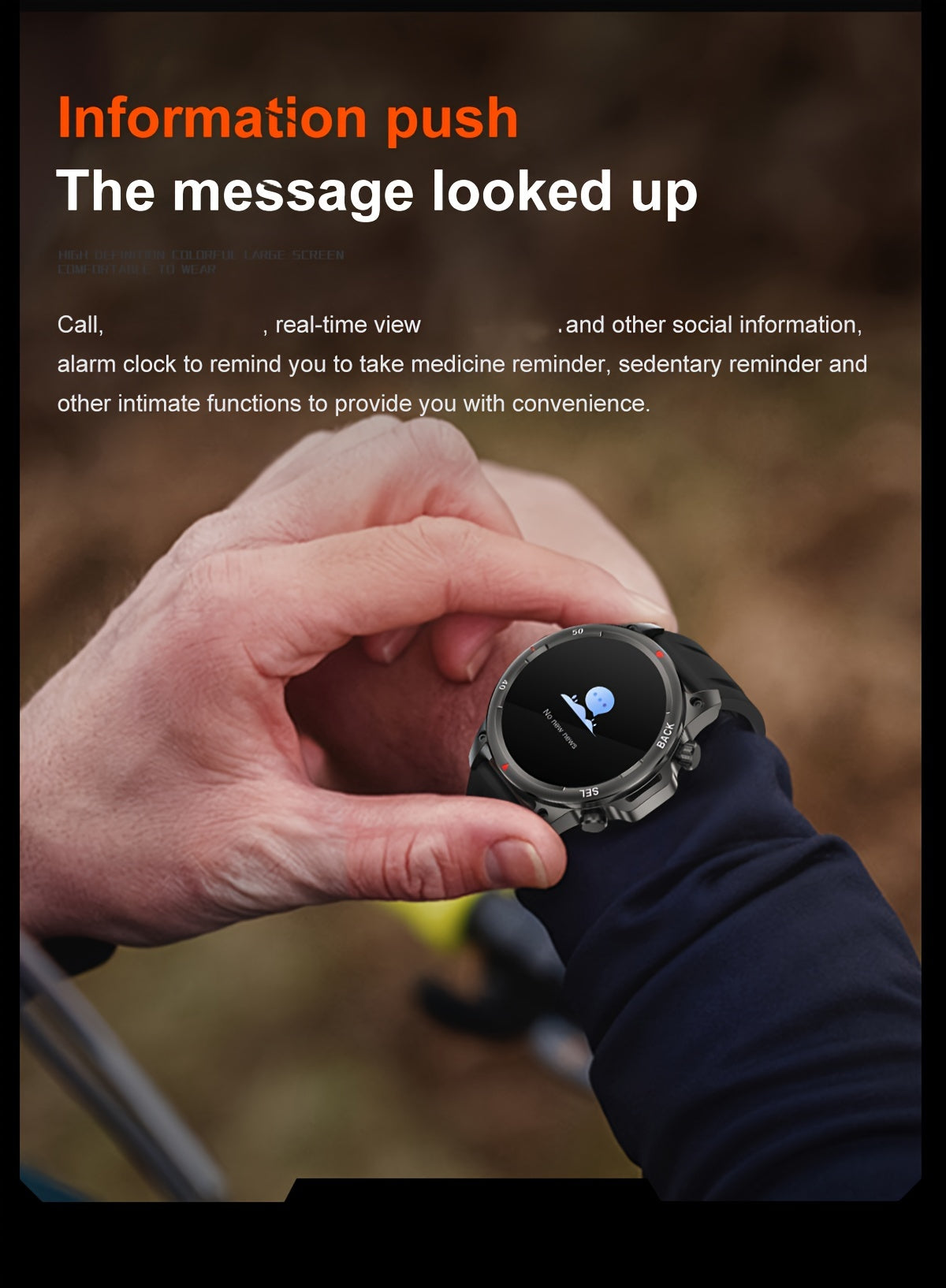 Montre connectée GPS pour homme – Écran HD 360×360, commande vocale IA, appels sans fil, NFC, boussole, éclairage LED, suivi de trajectoire, tracker de fitness pour sports de plein air, cadeau pour la fête des Pères