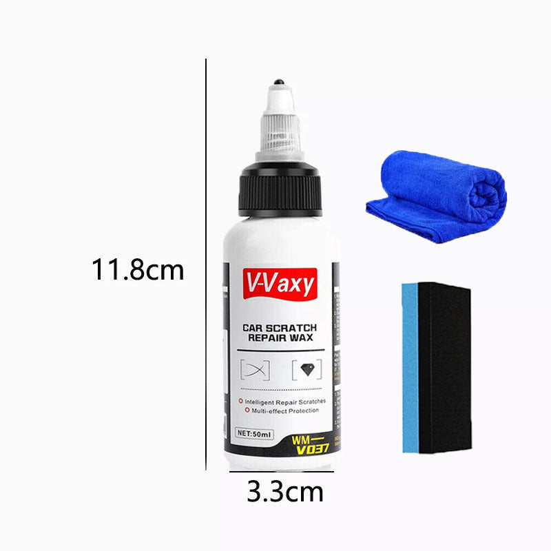 Kit de cire pour réparation des rayures de voiture, 3 ensembles – Effaceur professionnel de rayures profondes et rénovateur de peinture, lustrant longue durée pour tous véhicules, inclut 3 peintures + 3 éponges + 3 serviettes (50 ml chacun)