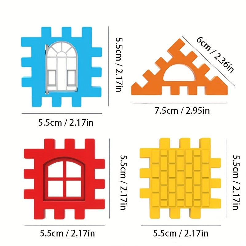 Blocs de construction pour enfants 126 pièces – Ensemble de jouets éducatifs STEM en plastique, blocs de construction créatifs pour garçons et filles, améliore l'intelligence et la créativité, cadeau d'apprentissage amusant pour les 3, 4, 5, 6 ans et plus