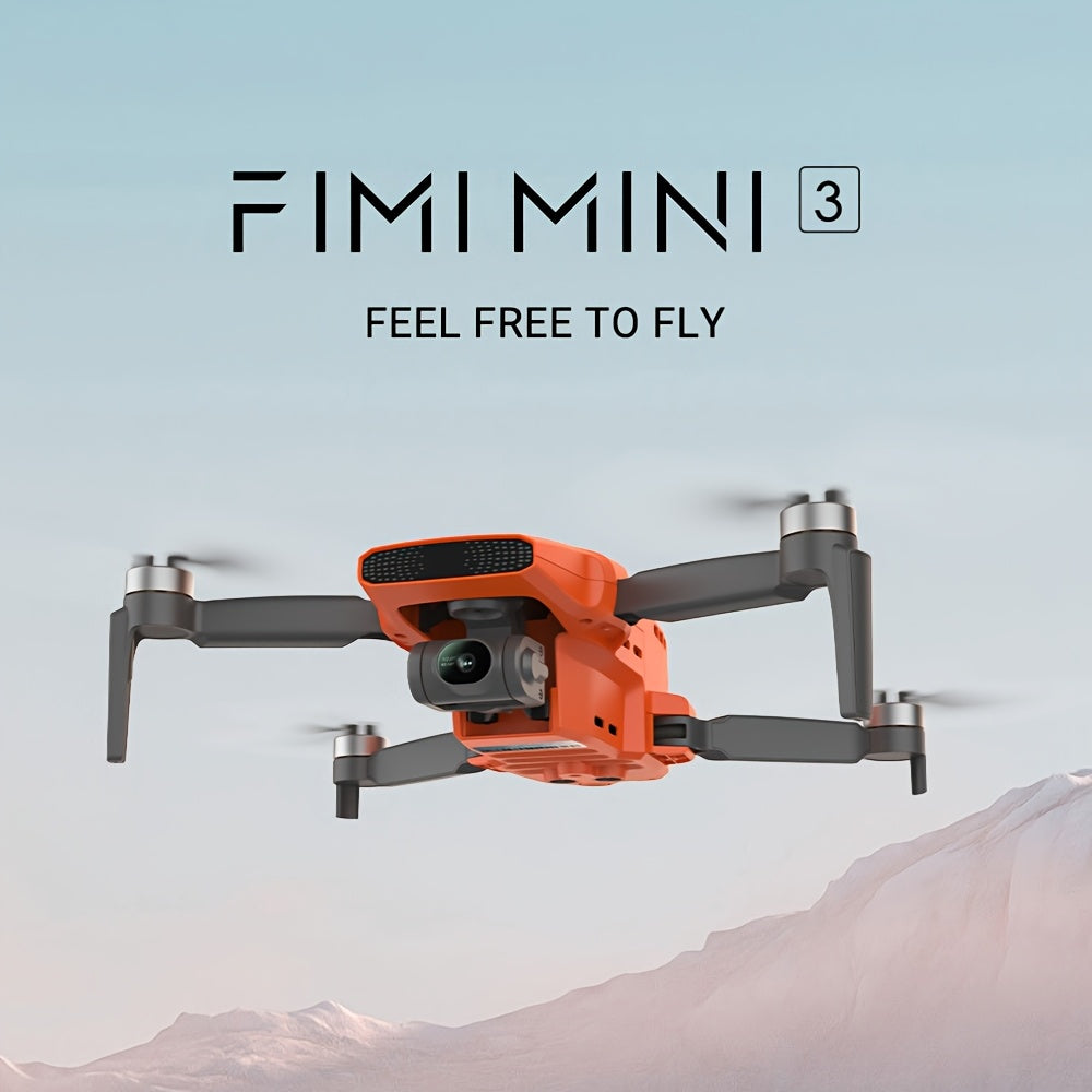 Drone FIMI MINI 3, vidéo 4K Super Night, portée de 9 km – Nacelle 3 axes, suivi intelligent GPS, conception ultralégère pliable de 249 g, batterie 2200 mAh – Quadricoptère RC professionnel en cadeau
