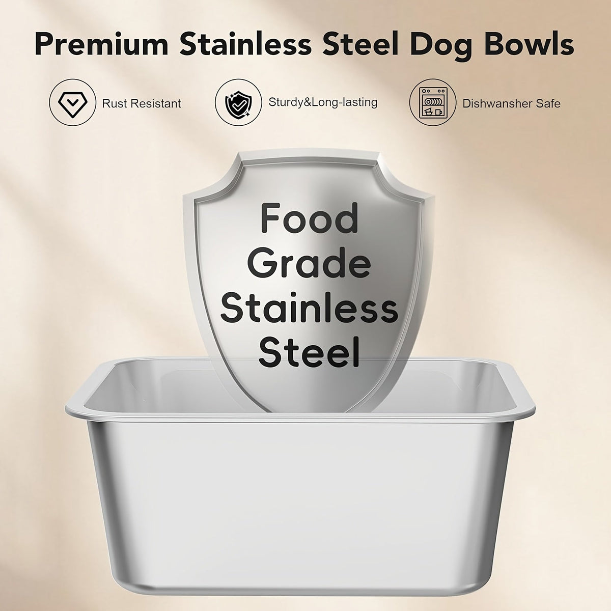 Gamelle pour chien en acier inoxydable de 7 L, anti-éclaboussures et anti-déversement, distributeur d'eau lente pour buveurs désordonnés, bol pour animal de compagnie robuste pour intérieur et extérieur – Grande capacité