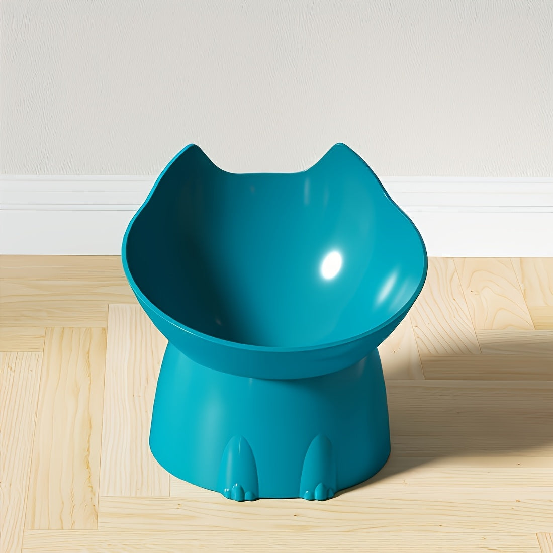 Gamelle pour chat oreilles de chat surélevée antidérapante - Bol pour chat mignon en polypropylène surélevé pour une alimentation confortable, écuelle ludique en forme d'oreilles de chat pour chats d'intérieur