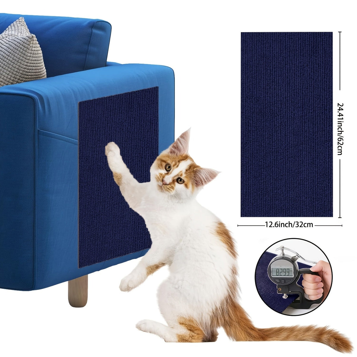 Protecteurs de meubles anti-griffes pour chat auto-adhésifs - Protections découpables pour canapé et mur, dispositifs de dissuasion durables contre les griffades de chat pour canapé, chaise, cadre de porte