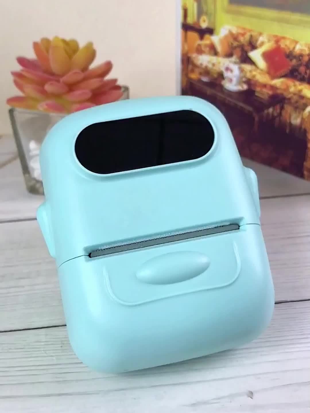Imprimante d'étiquettes thermique portable Bluetooth P50 – Mini étiqueteuse sans fil pour la maison, le bureau, le commerce, les vêtements, les bijoux et l'alimentation, compatible Android et iOS, inclut un rouleau d'étiquettes blanches de 40x30 mm