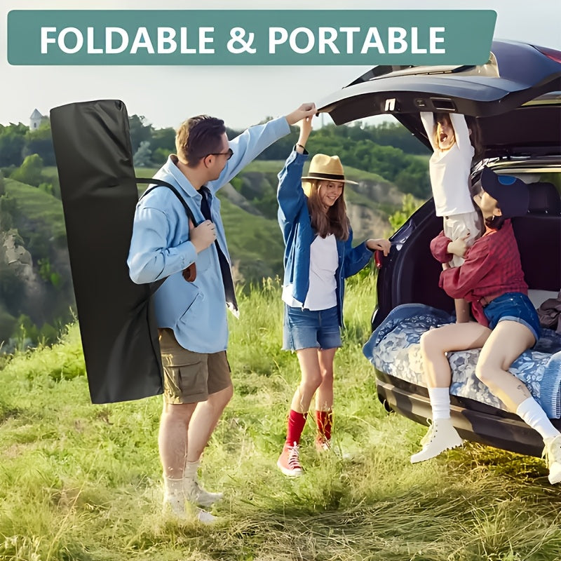 Lit de camp robuste de 190 cm – Lit pliant extra large avec matelas rabattable en option et sac de transport, capacité de 204/227/272 kg, lit d'appoint pliable et portable pour le camping en plein air pour adultes
