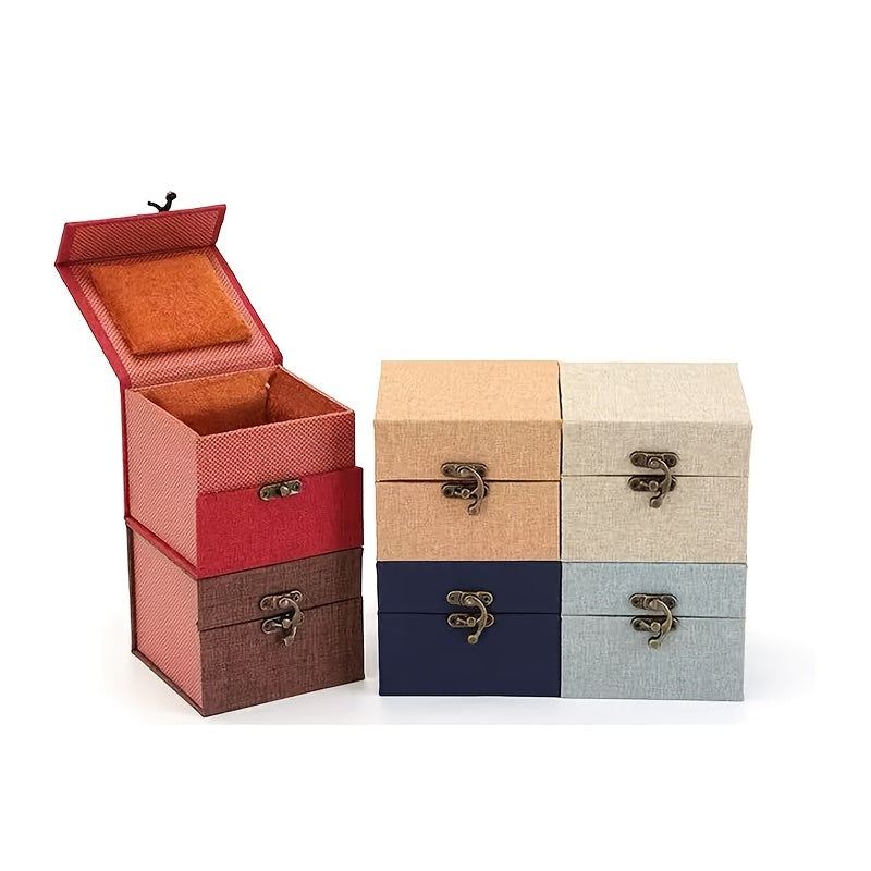 Petite urne souvenir en céramique avec coffret cadeau en brocart et velours - Mini urne funéraire pour cendres humaines et animaux, urne souvenir de crémation pour chien, chat et animal, coffret en brocart couleur aléatoire