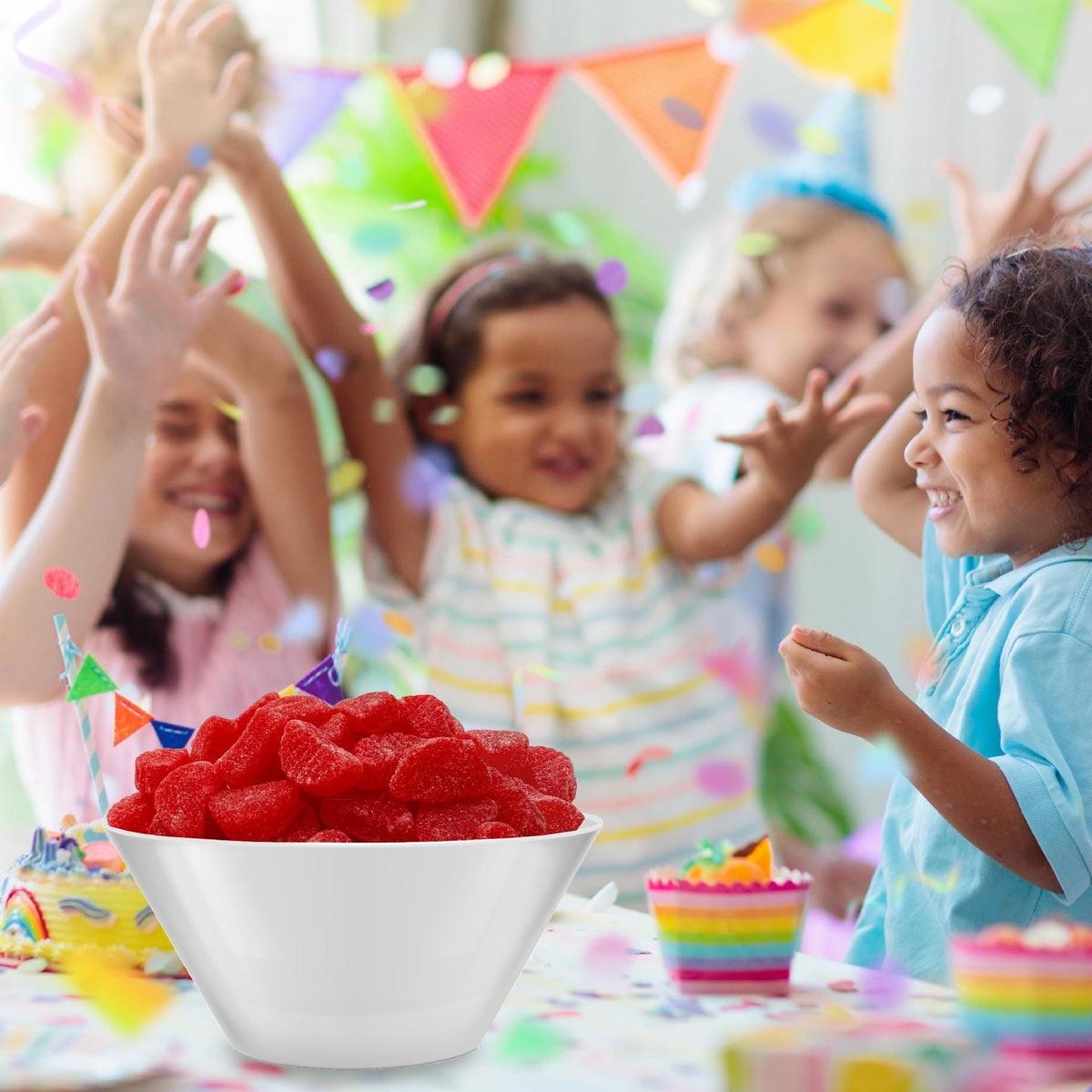 Sachets de 900 g de bonbons gélifiés à la cerise – Bonbons tendres à la cerise saupoudrés de sucre, environ 90 pièces, parfaits pour les buffets de bonbons, les fêtes, les célébrations de fin d'année et les cadeaux
