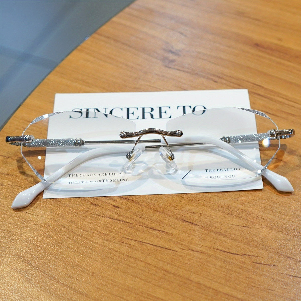 Lot de 3 lunettes de lecture sans monture pour femmes avec bords incrustés de diamants, verres anti-reflets, monture légère en PC, dioptries de +1,0 à +4,0, pour téléphones, ordinateurs, livres, cadeau de Noël