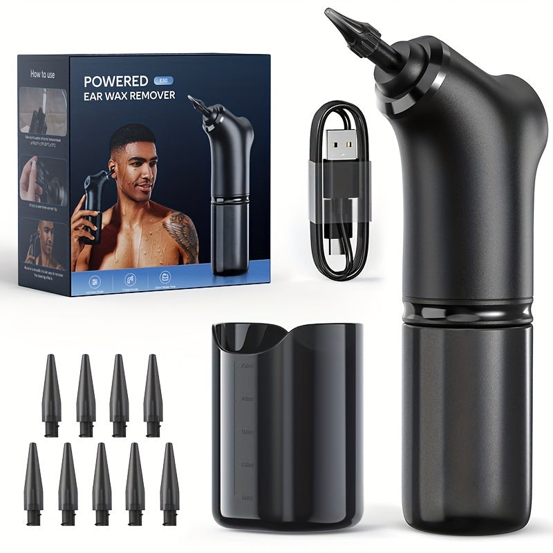 Kit otoscope caméra Wi-Fi 1080P HD pour nettoyage des oreilles – Outil de soin auriculaire avec 6 cure-oreilles et pince, rechargeable, compatible iPhone et Android