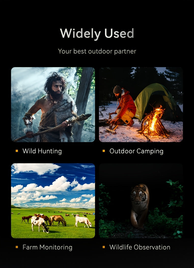 Jumelles de vision nocturne 4K pour adultes – Zoom numérique 10x, écran HD 2,8", illuminateur infrarouge 7 niveaux, photo et vidéo 12 MP, rechargeables – Parfaites pour la chasse, le bateau et l'exploration en plein air, cadeau pour hommes