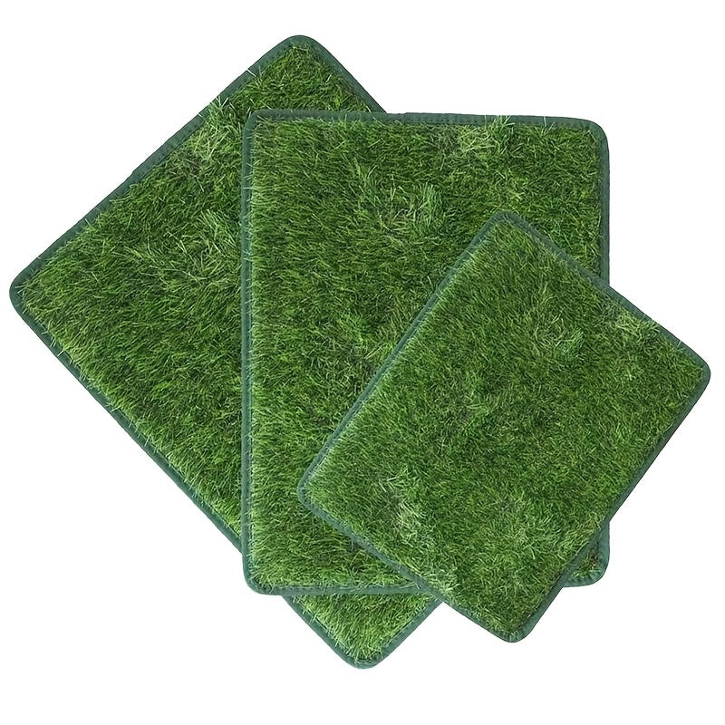 Tapis d'herbe artificielle pour chien, lavable et réutilisable, anti-odeur, pour l'apprentissage de la propreté à l'intérieur, 46 cm x 70 cm – Tapis de propreté en gazon pour chien