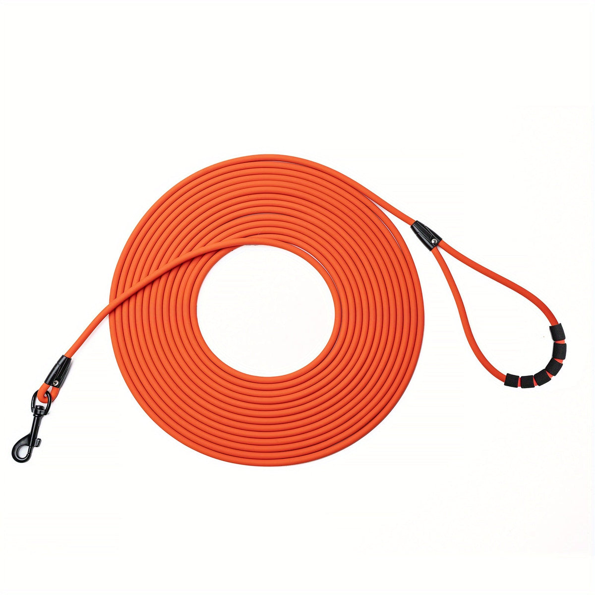 Long Dog Training Leash for Outdoor Use - Weatherproof PVC Coated Nylon Recall Leash for Beach, Yard, Hiking & Camping, Improves Obedience & Recall, 6 Colors 4 Sizes (M/L/XL/XXL)