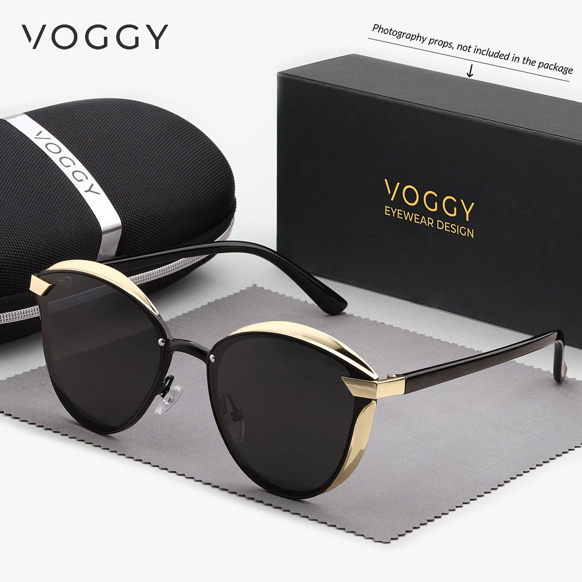 Lunettes de soleil rétro polar isées VOGGY avec protection UV400 pour hommes et femmes – Monture en métal légère, verres miroités, 8 couleurs, idéales pour la conduite, la randonnée, le cyclisme, la pêche et les voyages, coffret cadeau inclus