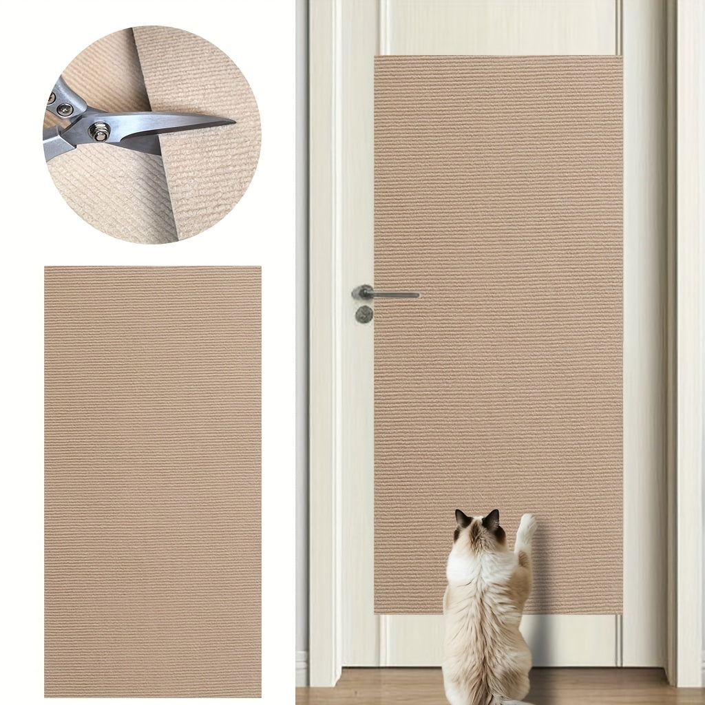 Self-Adhesive Cat Scratching Mat for Walls & Furniture – Scratch-Resistant Felt & Polyester Cat Climbing Pad, Furniture Protector, Interactive Indoor Cat Scratcher for Home Decor
