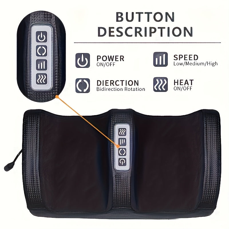 Masseur de pieds électrique avec chaleur – Pétrissage profond et compression pour jambes, pieds et bras, usage à domicile et au bureau, modèles multiples avec housses de pieds