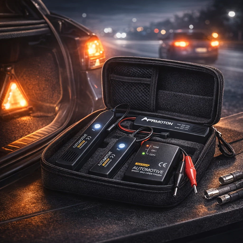 Kit de traçage de câbles automobile EM415PRO, testeur de circuit 6-42V CC – Localisation rapide des fils coupés et des courts-circuits avec sonde à induction sans contact – Outil de diagnostic électrique indispensable pour la réparation automobile