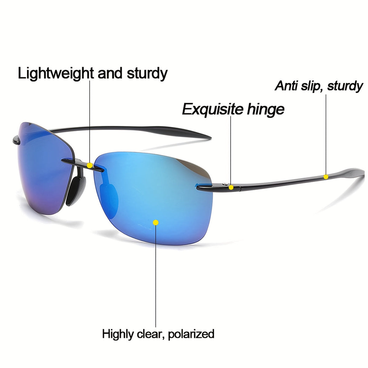 Lunettes de soleil polarisées pour hommes – Pack de 3 ou 6, protection UV400, verres HD anti-reflets, monture en polycarbonate légère, lunettes pour la conduite et les sports de plein air, lot cadeau pour lui