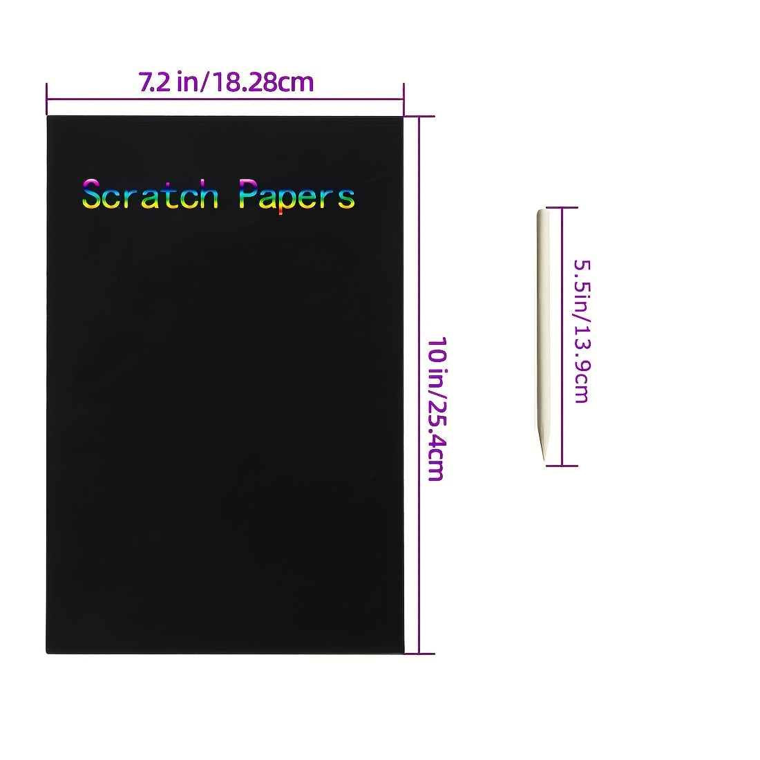 Kit de loisirs créatifs arc-en-ciel à gratter pour enfants, ensemble de papier à gratter DIY avec pochoirs et stylet, activité artistique créative sans piles pour journal, dessin, scrapbooking, cadeau de Noël, Halloween et Pâques