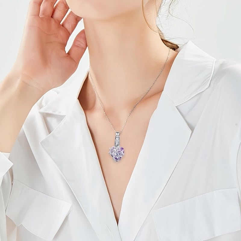 Ensemble de 3 colliers urnes colorés pour cendres - Pendentifs commémoratifs cylindriques papillon et libellule pour la perte d'un proche ou d'un animal, à partager en famille, coffret de bijoux souvenir (3 pièces)