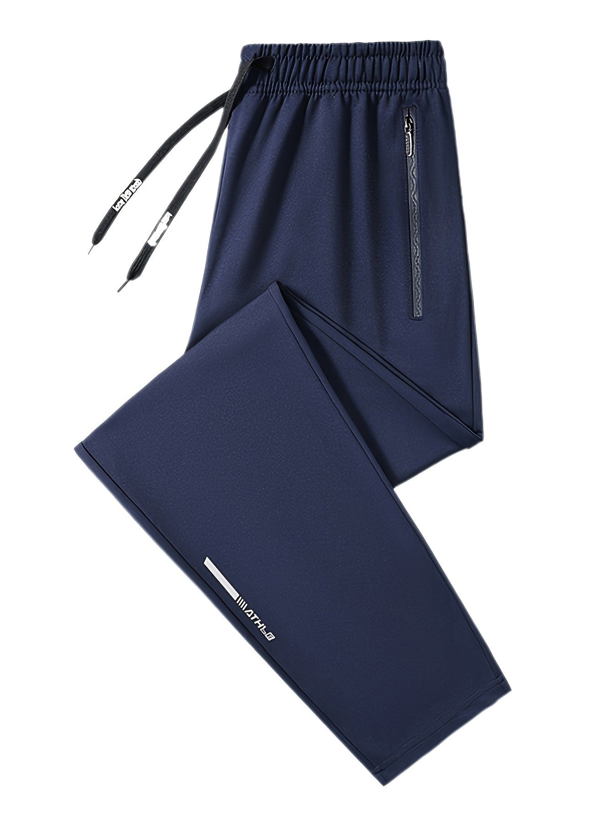 Pantalon de jogging pour homme avec cordon de serrage et poches, coupe classique resserré aux chevilles, en 95 % polyester pour le running, l'entraînement, le quotidien, le printemps et l'automne – Pantalon de sport confortable pour homme