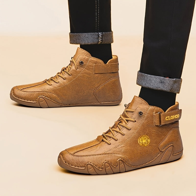 Baskets montantes pour hommes, chaussures décontractées respirantes à lacets, semelle en caoutchouc souple antidérapante, chaussures de marche en extérieur pour hommes, US 7-12, couleurs multiples