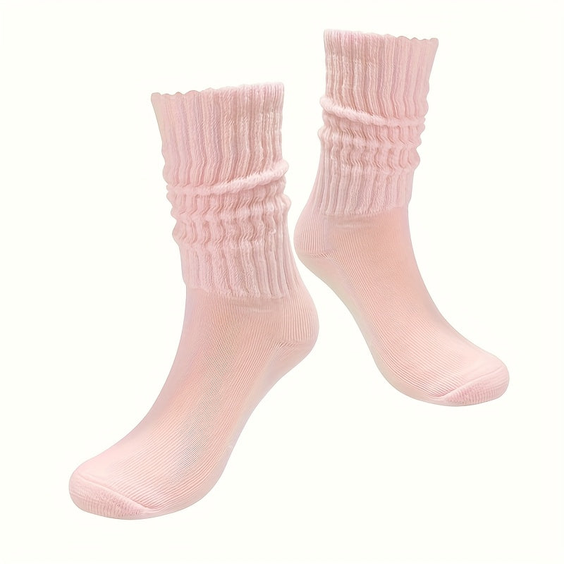 Lot de 36 paires de chaussettes hautes pour femme, respirantes, à séchage rapide et évacuation de l'humidité, en polyester avec semelle rembourrée douce, couleurs pastel et vives pour le bureau ou les fêtes – Coffret cadeau mignon pour toutes les saisons