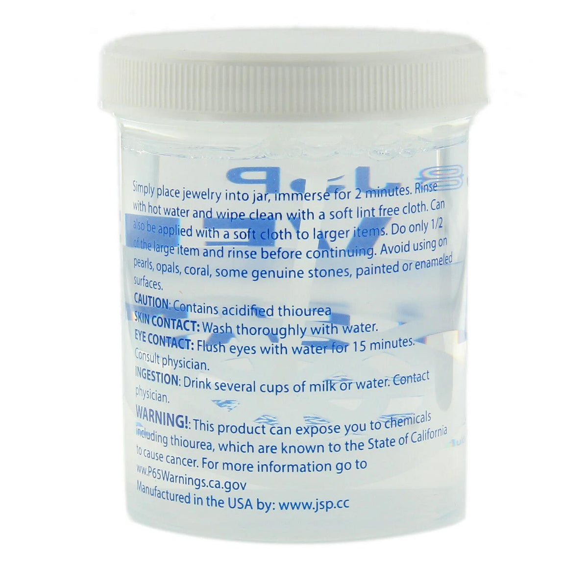 Nettoyant pour argent sterling et éliminateur de ternissure JSP, 236 ml (8 oz) – Solution de nettoyage pour bijoux en argent 925 et 999 avec panier d'immersion et chiffon en microfibre, redonne de l'éclat à l'argent, à l'or et aux métaux précieux