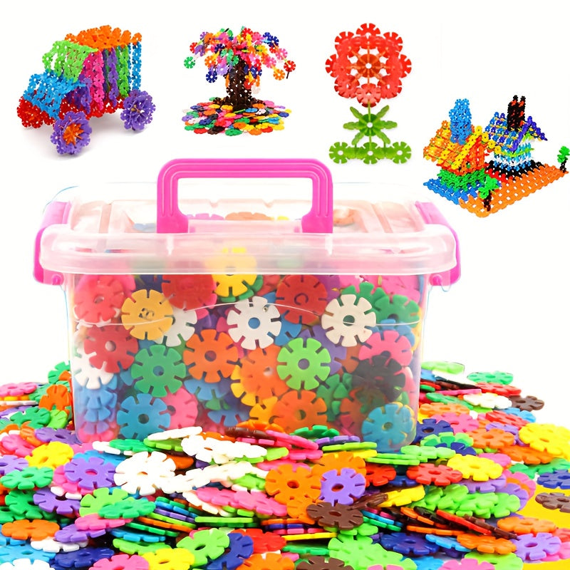 Ensemble de 203 blocs de construction, lettres et chiffres numériques, jouet en plastique à emboîtement type flocon de neige, kit de construction éducatif STIM pour enfants, cadeau pour les vacances, Noël, Halloween, anniversaire