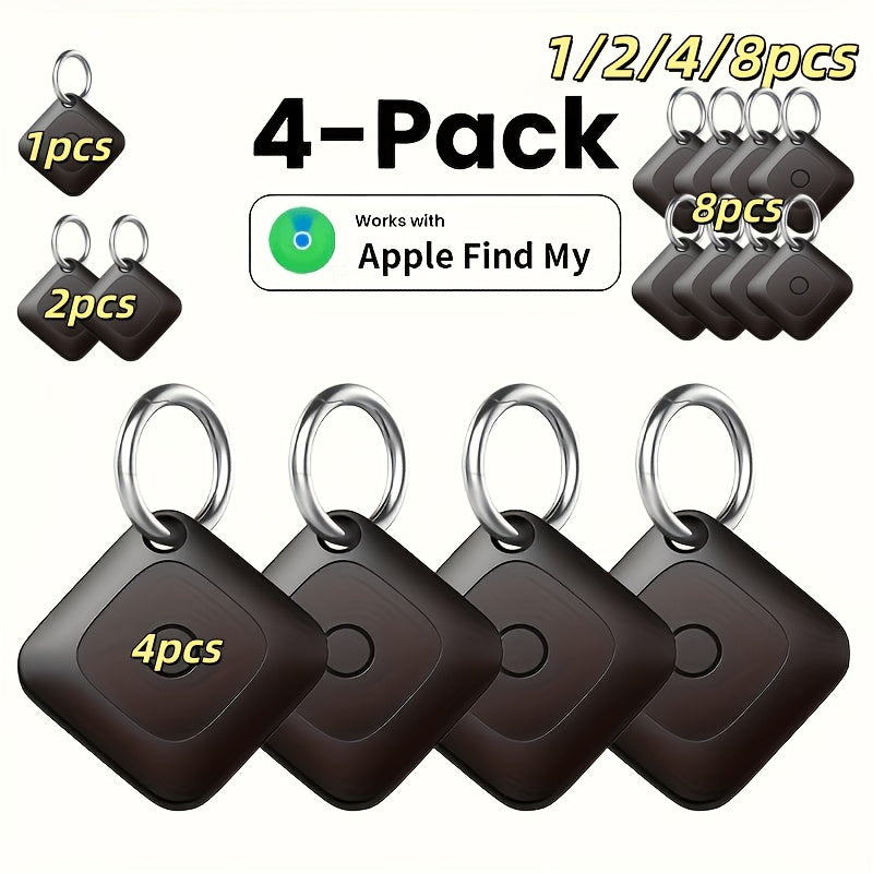 Traceur d'objets intelligent Bluetooth WeTag, mini localisateur GPS 1,43" pour clés, portefeuille, bagages, voiture, sacs – Alarme à haut décibel, contrôle par application – Pack de 1/2/4/8 – Cadeau pour voyageurs