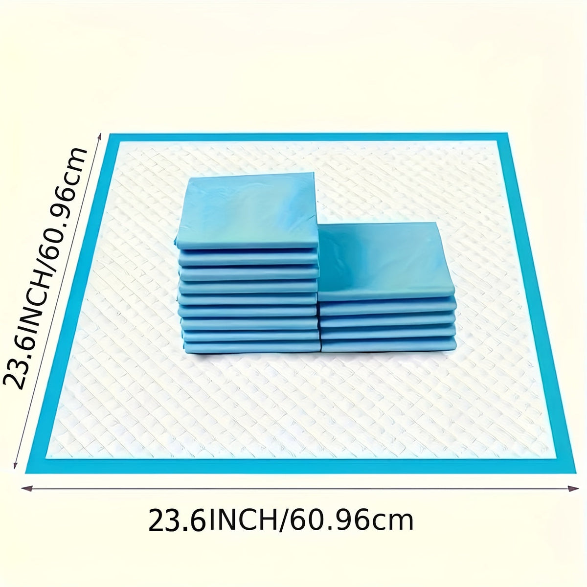 Alèses super absorbantes pour chien 60x60 cm pour le dressage des chiots et l'usage en intérieur – Alèses d'apprentissage anti-fuites et anti-odeurs, paquets économiques de 50 / 100 / 200 / 400 unités