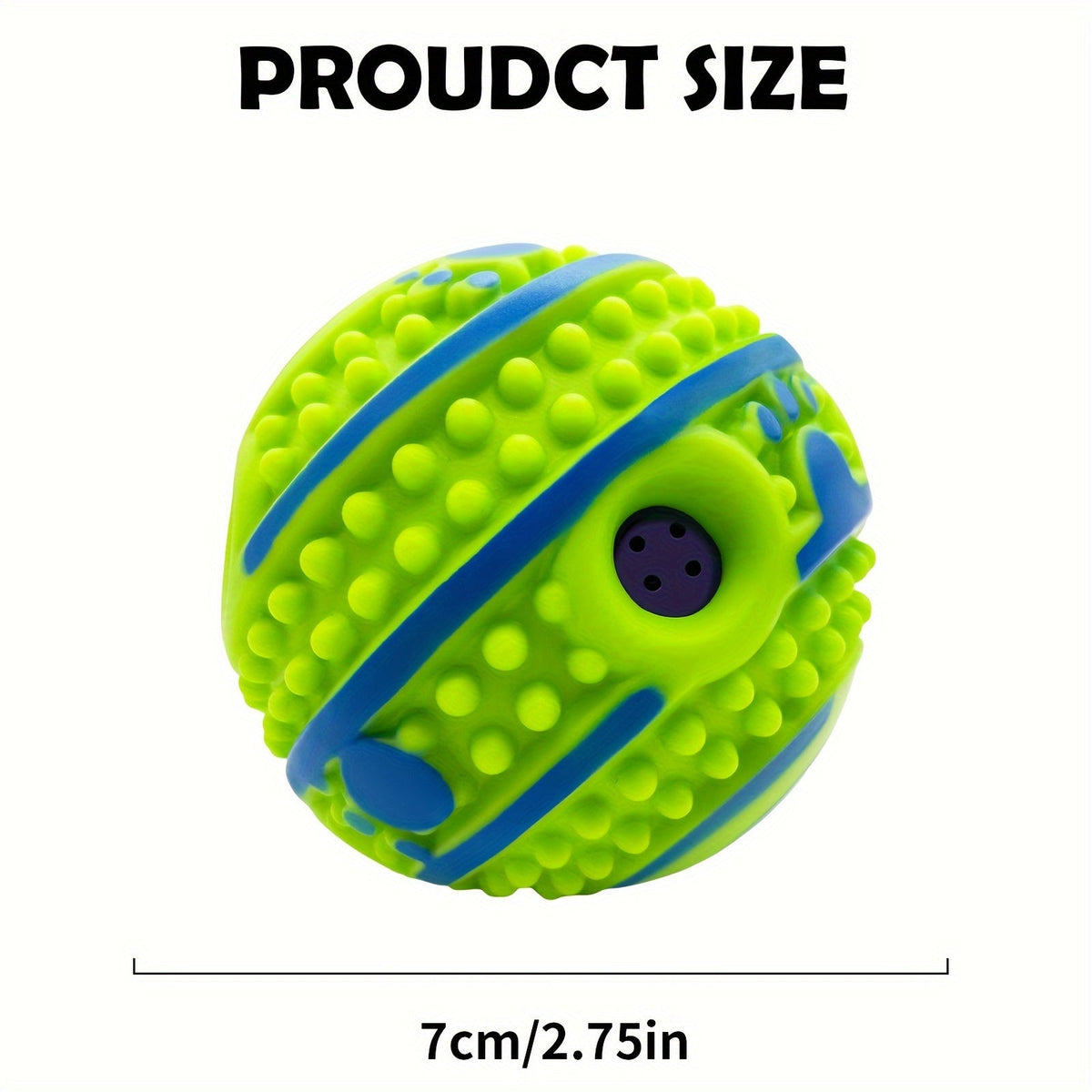 Balle interactive d'entraînement intellectuel pour chien avec voix - Puzzle pour animaux pour stimulation mentale, jouet intelligent à distribution lente pour chiens de petite, moyenne et grande taille, balle d'enrichissement anti-ennui