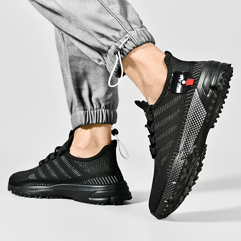 Baskets respirantes en maille pour hommes – Chaussures de sport légères et antidérapantes, coupe basse, pour la course, le jogging, la salle de sport, les activités en extérieur et le quotidien, tailles US 6.5–13.5