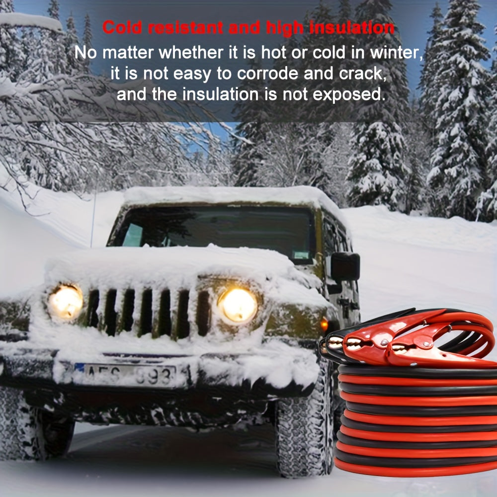 Câbles de démarrage ultra-résistants, calibre 2, 800 A, pour voiture, SUV et camion, pinces en cuivre professionnelles, sac de transport inclus – Disponibles en 3 m et 6 m – LIALEX