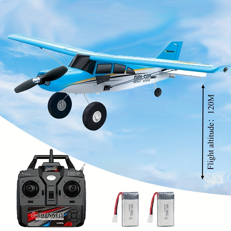Avion RC à moteur brushless, télécommande 6 canaux avec gyroscope 6 axes, voltige 3D, avion à aile fixe en mousse EPP – QIDI560, avion de voltige pour amateur de loisirs en extérieur avec 2 batteries, conception légère