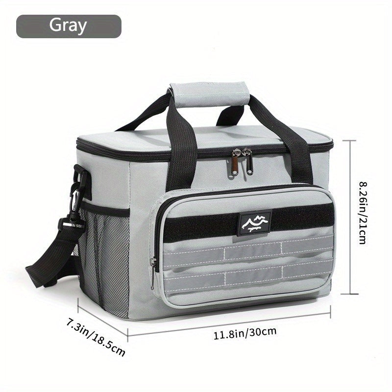 Sac isotherme grande capacité, étanche et portable pour pique-nique, camping, plage et déjeuner, sac isotherme souple et résistant avec isolation épaisse - Noir, bleu marine, gris, kaki