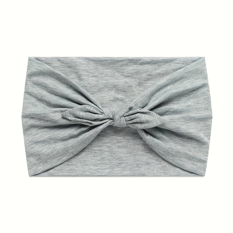 Lot de 4 bandeaux larges à oreilles de lapin pour femmes – Accessoire cheveux élastique antidérapant en satin pour le sport, le yoga et la salle de sport, ensemble turban doux et épais, idée cadeau