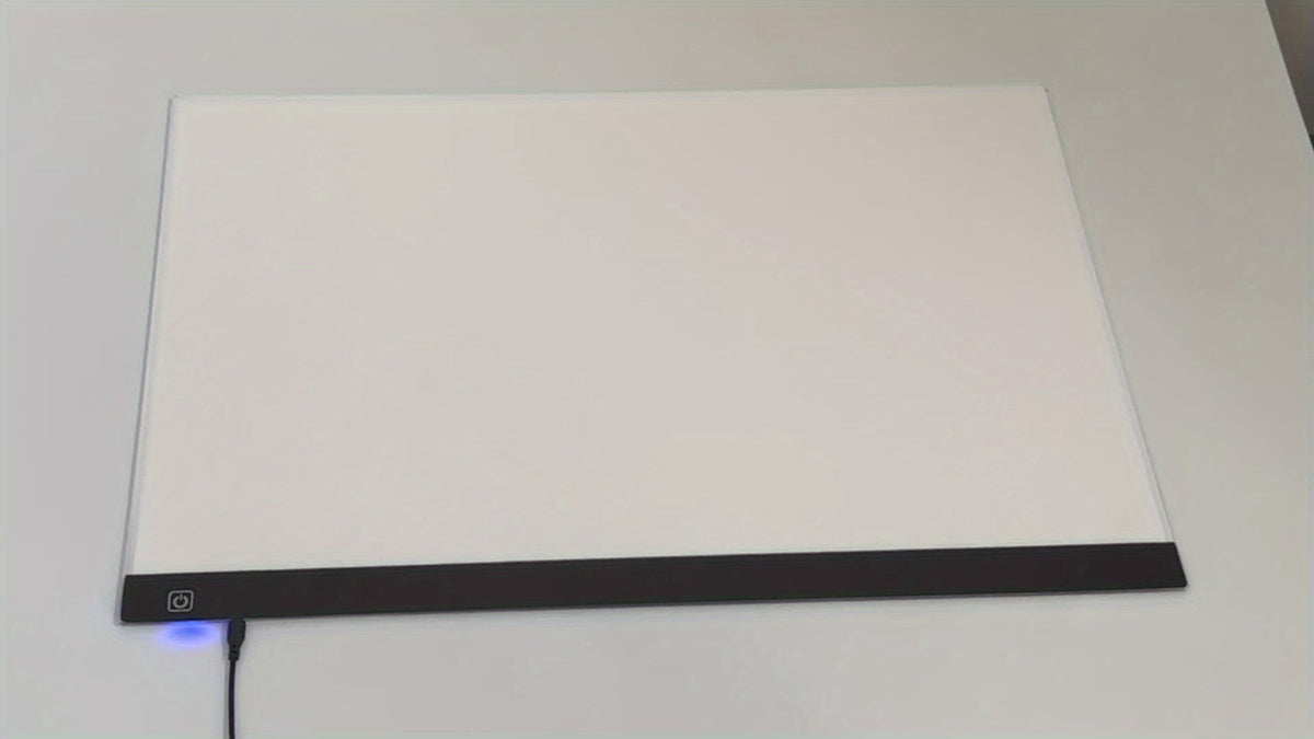 Table lumineuse LED A2 pour diamond painting, traçage et dessin, 3 niveaux de luminosité, alimentée par USB, tablette lumineuse en acrylique ultra-fine, 40 x 60 cm, fournitures d'art diamant et animation