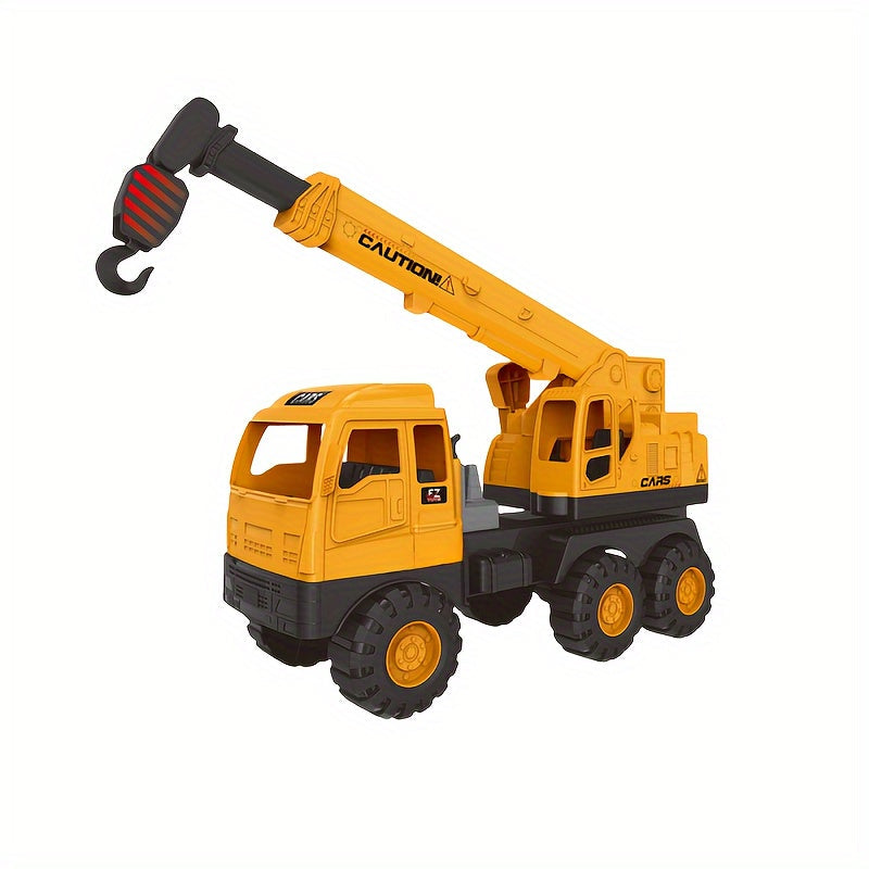 Grand engin de chantier jouet pour enfants - Choisissez entre pelleteuse, grue, camion bétonnière ou chargeuse | Camion de simulation à commande manuelle, jouet de construction STEM pour garçons dès 3 ans, cadeau d'anniversaire