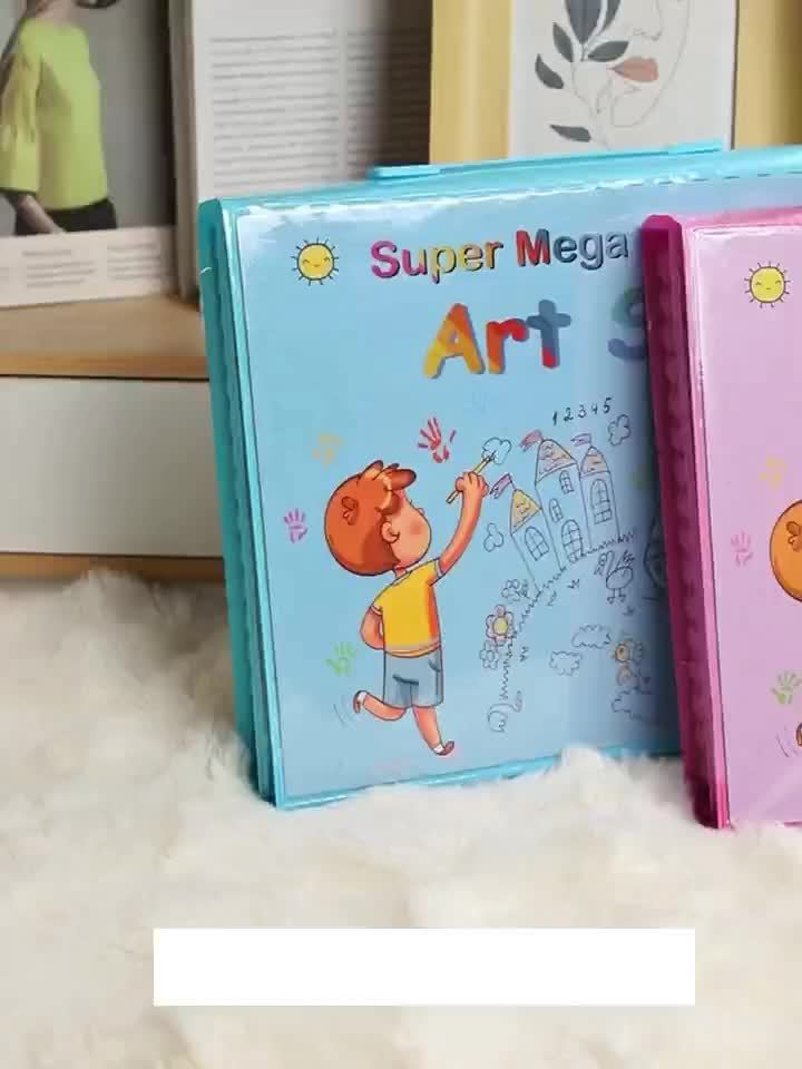 Kit de dessin et peinture pour enfants de 228 pièces avec chevalet, kit complet pour débutants de 3 à 12 ans, inclut carnet de croquis, livre de coloriage, marqueurs acryliques, feutres aquarellables, pastels à l'huile, crayons de couleur et gomme