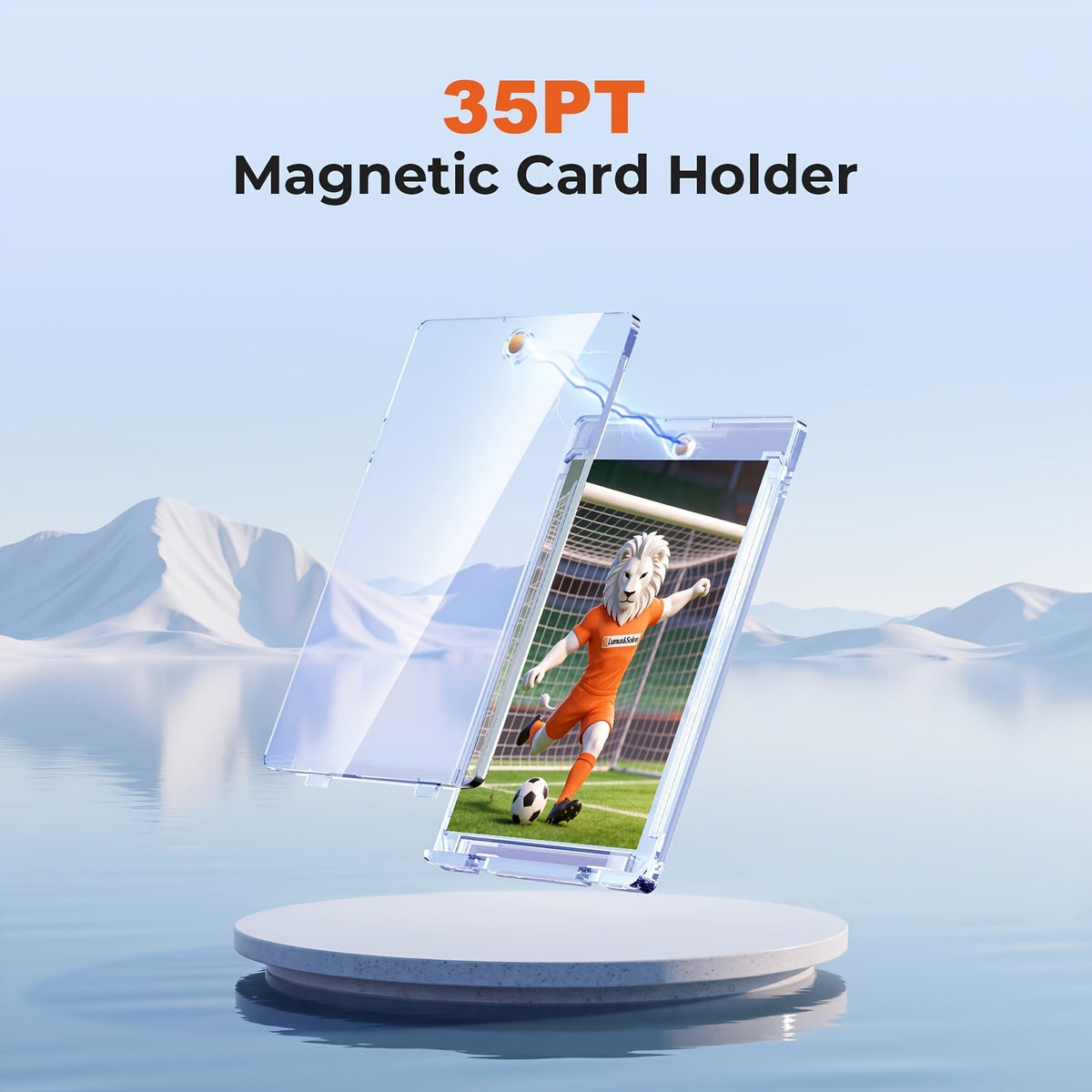 Supports de cartes magnétiques pour cartes à collectionner, lot de 200/400 - Étui rigide en plastique ultra-fin « One-Touch » anti-UV avec fermeture magnétique | Protège-cartes pour sport, football, baseball et JCC pour collectionneurs