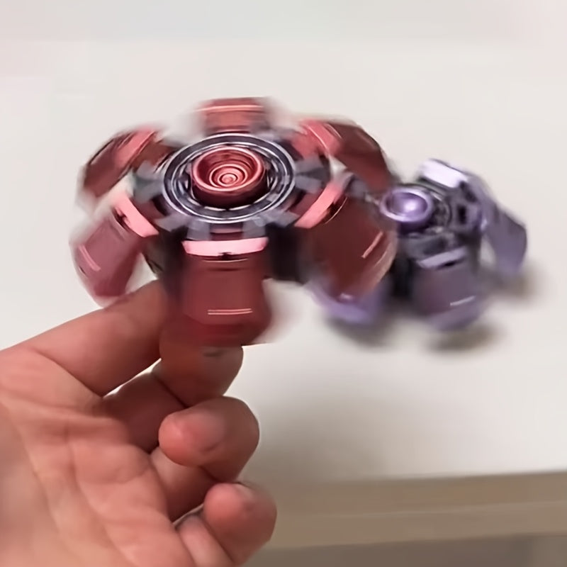 Gyroscope mécanique à déformation, toupie à doigts, couleurs et styles aléatoires, rotation fluide, jouet anti-stress cool, cadeau pour fêtes et sacs surprises