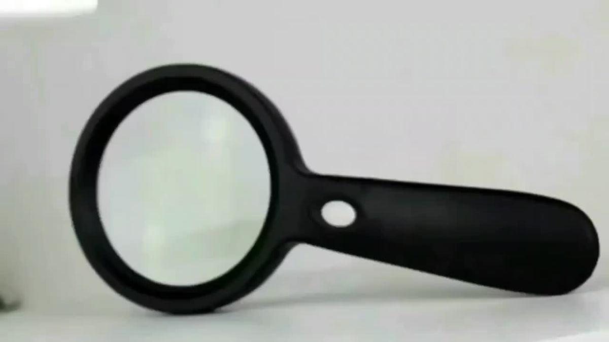 Loupe grossissante 10X avec 12 lumières LED – Grande loupe à main éclairée pour la lecture des seniors, les pièces de monnaie, les timbres, les bijoux et la réparation, loupe à éclairage LED lumineux – Noir