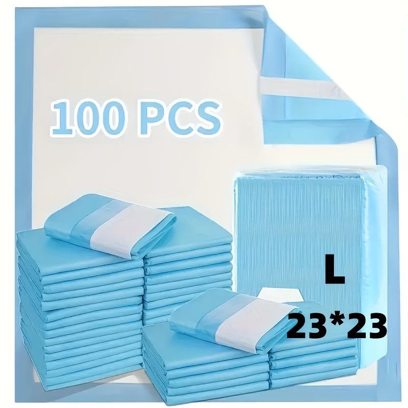 Alèses super absorbantes pour chiens à 8 couches, paquet de 100 – Tapis de dressage anti-fuites, contrôle des odeurs, résistants aux déchirures, tailles 60x60 cm et 86x71 cm pour chiens, chats et chiots