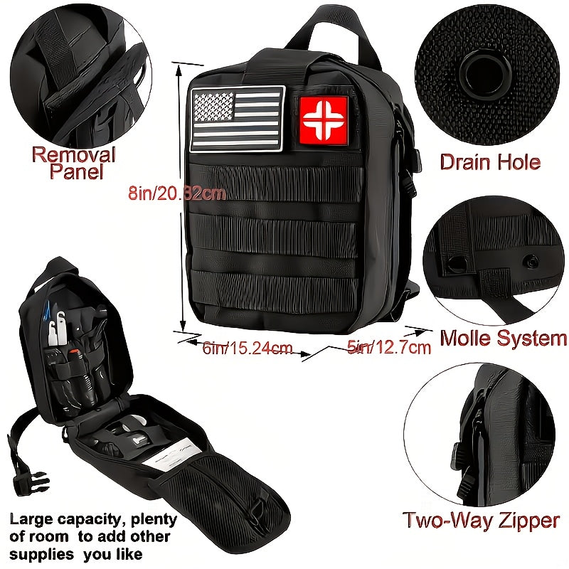 Kit de survie de 242 pièces – Équipement d'urgence en plein air avec allume-feu et trousse de premiers secours pour le camping, la randonnée, les voyages, la voiture et l'école, cadeau pour hommes et femmes, couleurs multiples