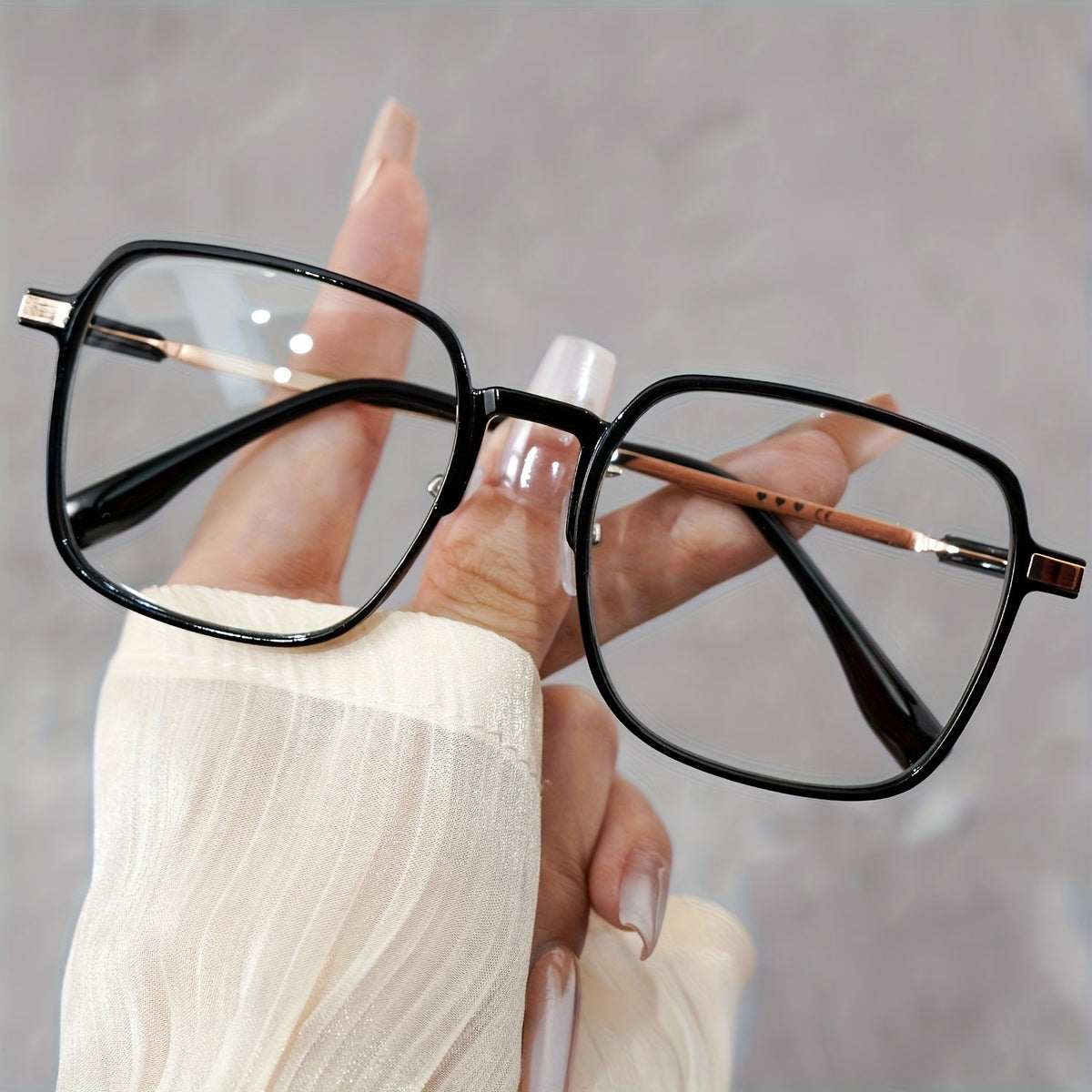 Lunettes de lecture surdimensionnées anti-lumière bleue pour hommes et femmes – Lunettes de repos pour écran à verres transparents, charnières à ressort en métal, dioptries de +1,0 à +4,0, 4 couleurs