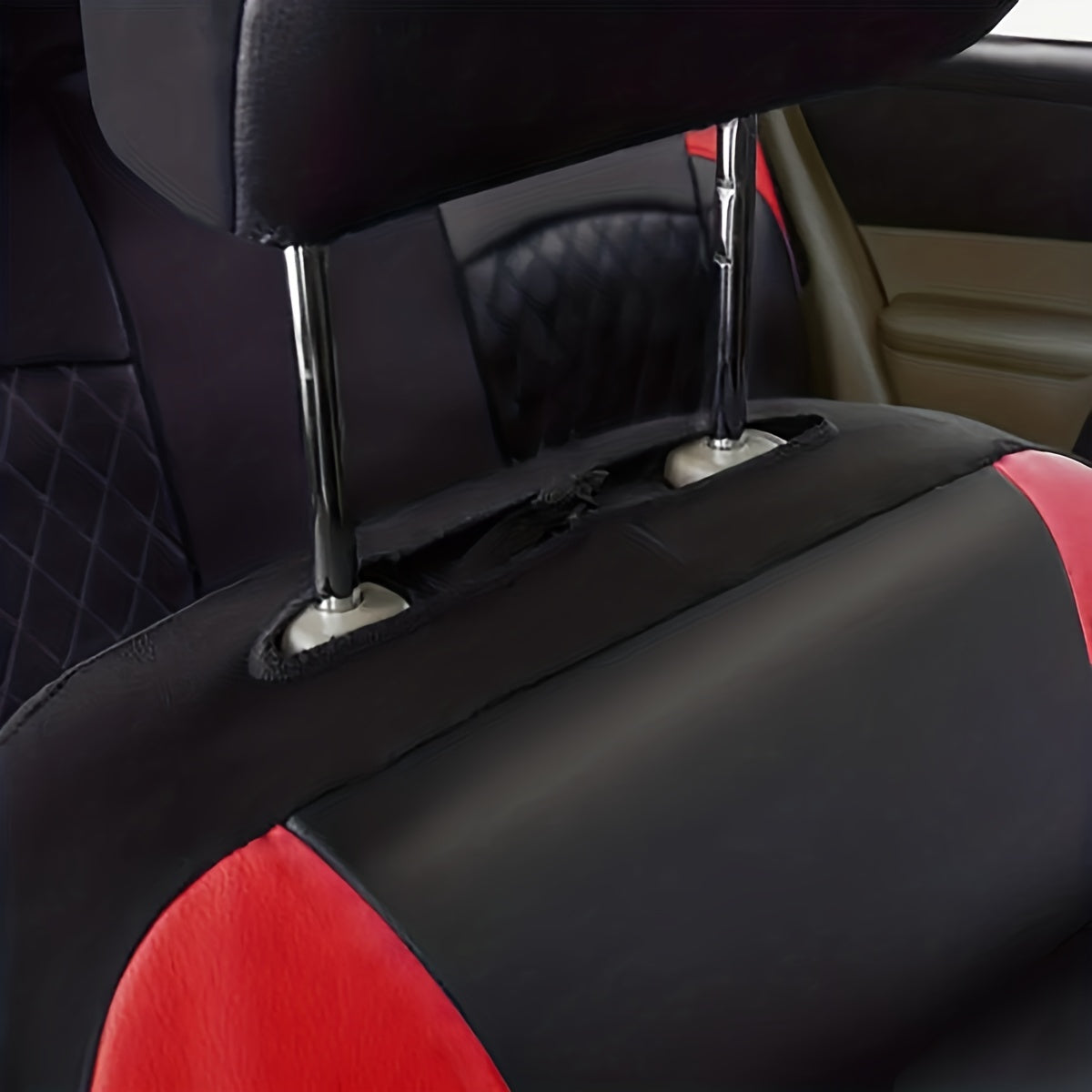 Housses de siège auto universelles en cuir synthétique, imperméables et matelassées, avec rembourrage en mousse, adaptées à toutes les saisons pour voitures, SUV et camions, gris, noir, rouge, bleu, lot de 1 ou 12 pièces